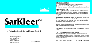 SarKleer Total Waste Management Control